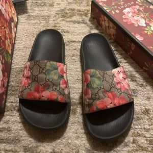 Authentic Gucci Slides with original receipt and original box